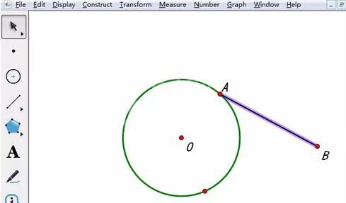 几何画板构造圆上一点与任意一点的中点轨迹的方法截图